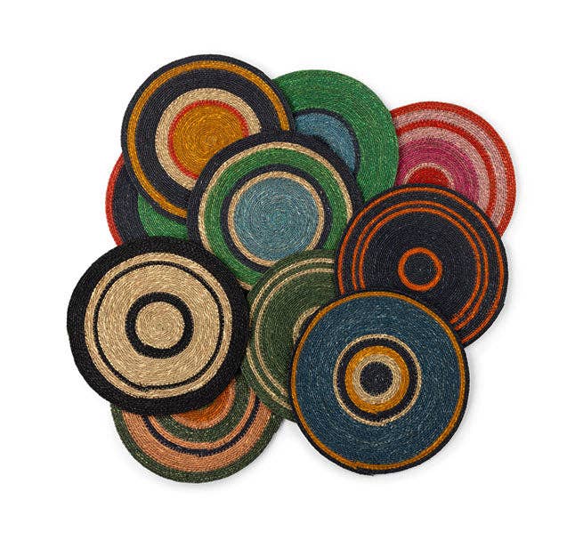 Seagrass Placemat - Midnight Blue / Guardsman Red