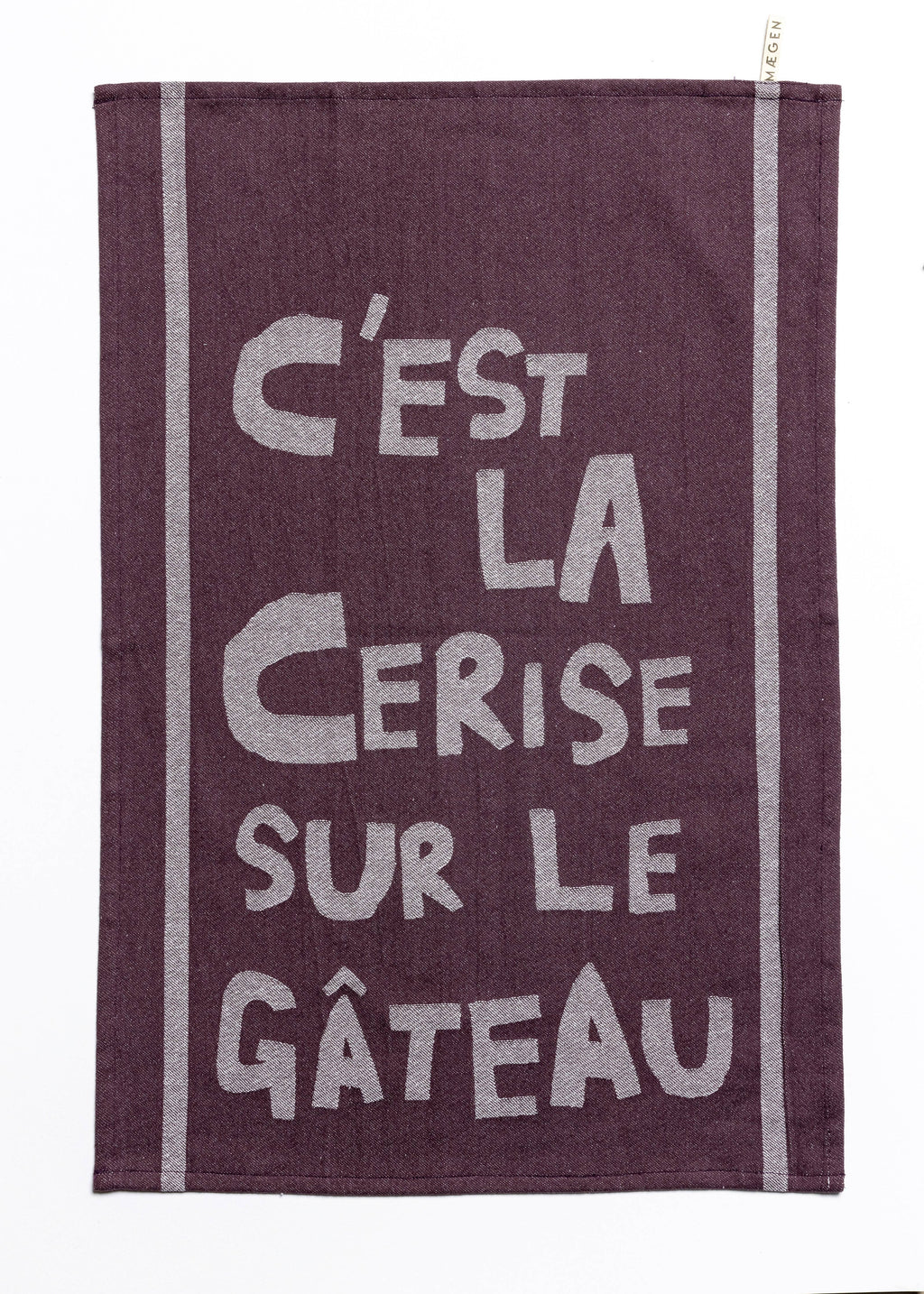 Maegen Tea Towel - Aubergine - C'est la cerise sur le gateau
