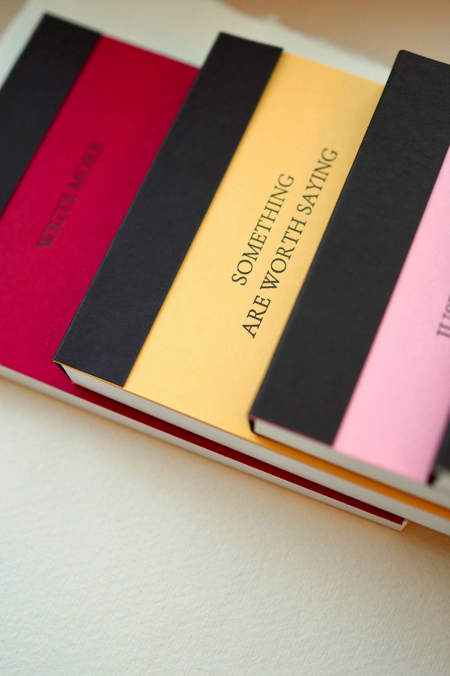 Write more notepad - letterpress printed