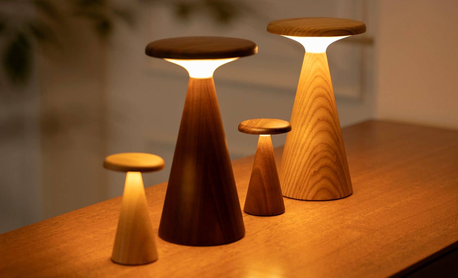 Sylva Table Lamp: Large White Ash
