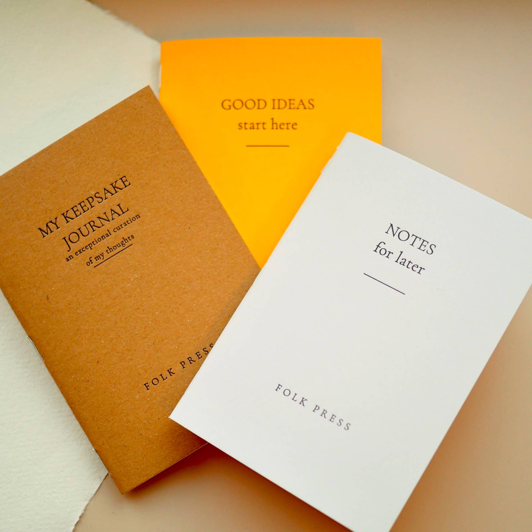 Keepsake journal- letterpress notebook journal insert