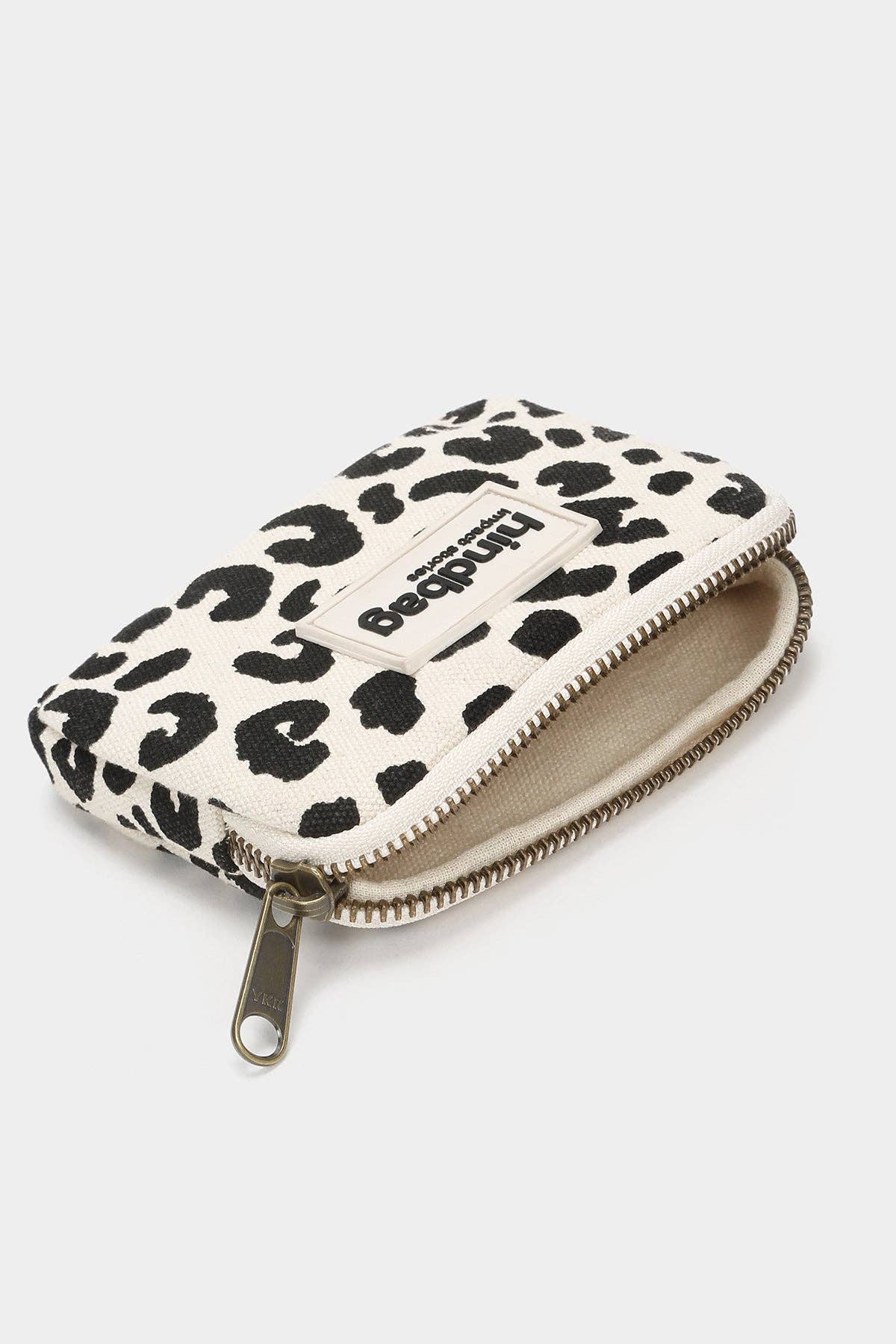 Lili Leopard Off-white coin purse
