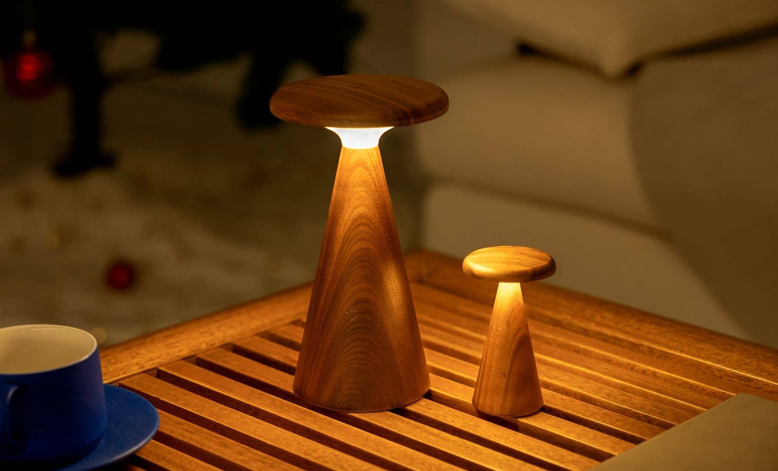 Sylva Table Lamp: Large White Ash