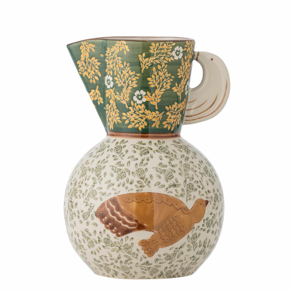 Hezha Jug, Green, Stoneware