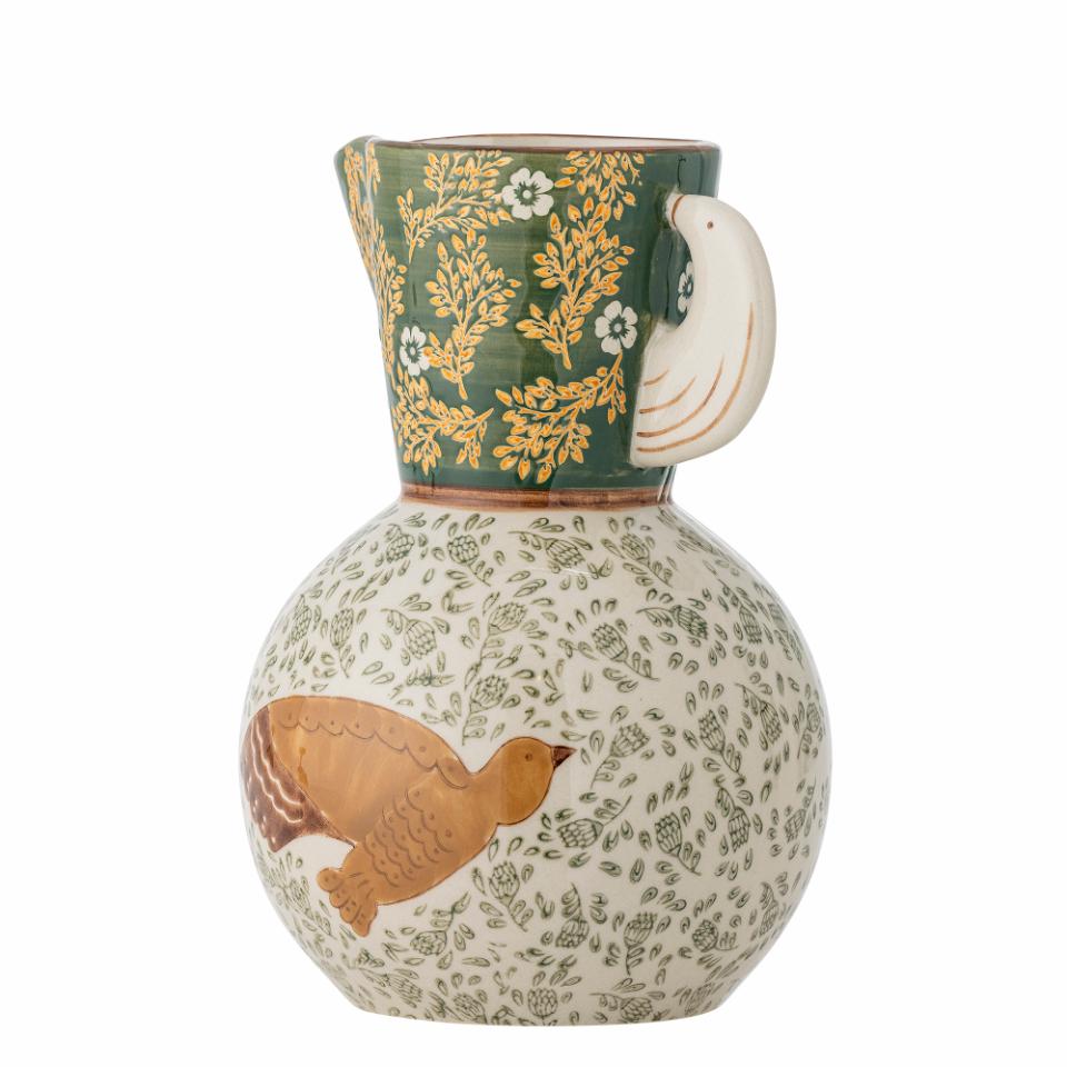 Hezha Jug, Green, Stoneware