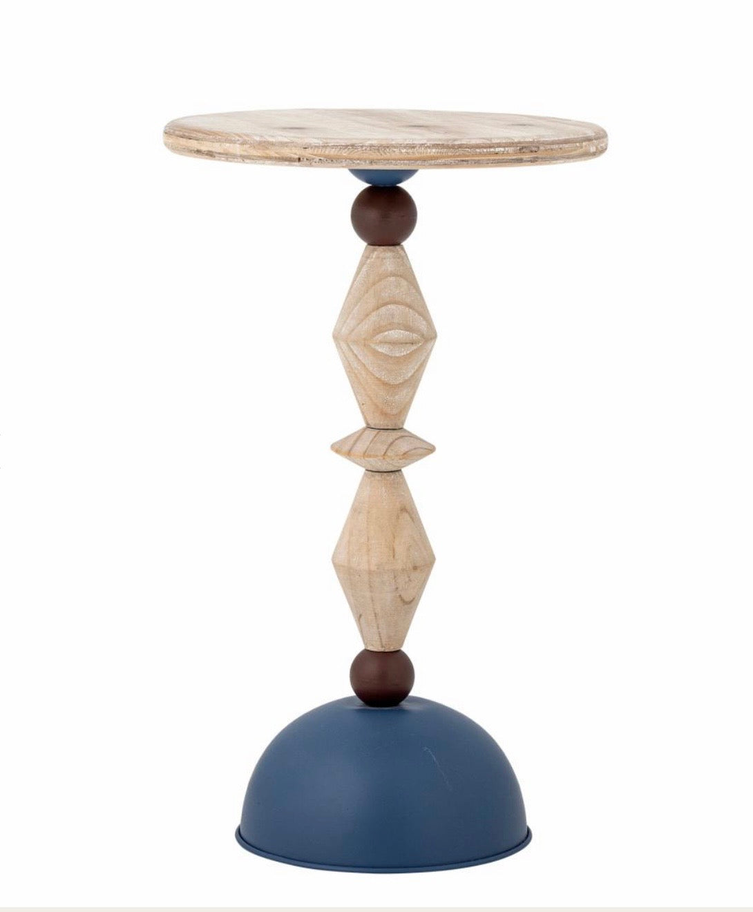 Mannelli Side Table, Blue, Firwood