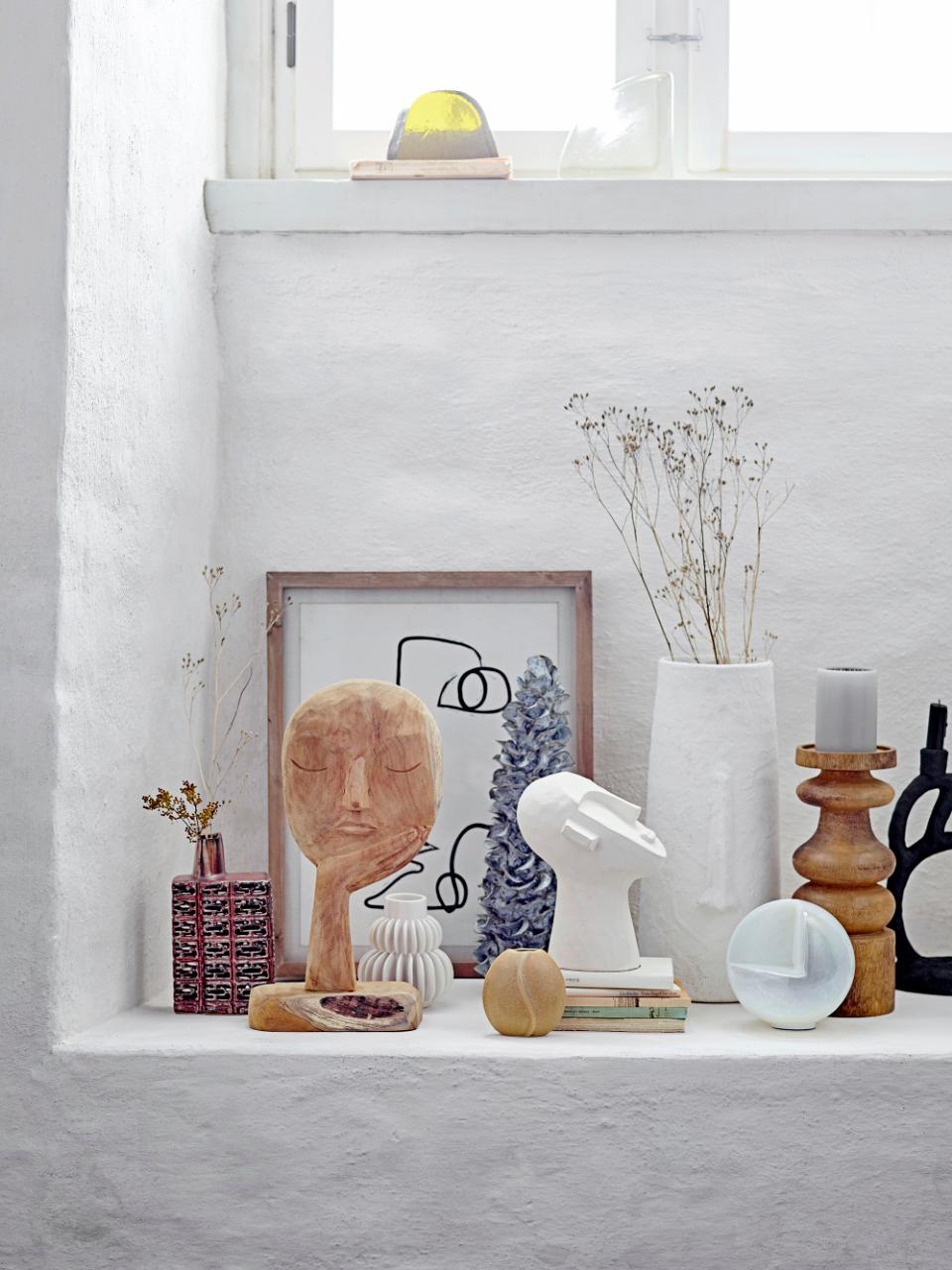 Halfdan Vase, White, Stoneware