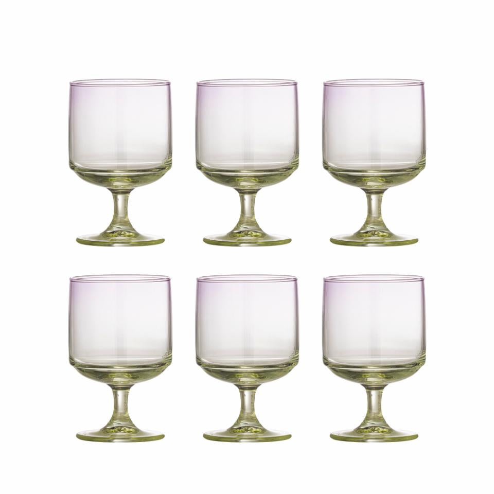 Luciana Drinking Glass, Purple, Glass