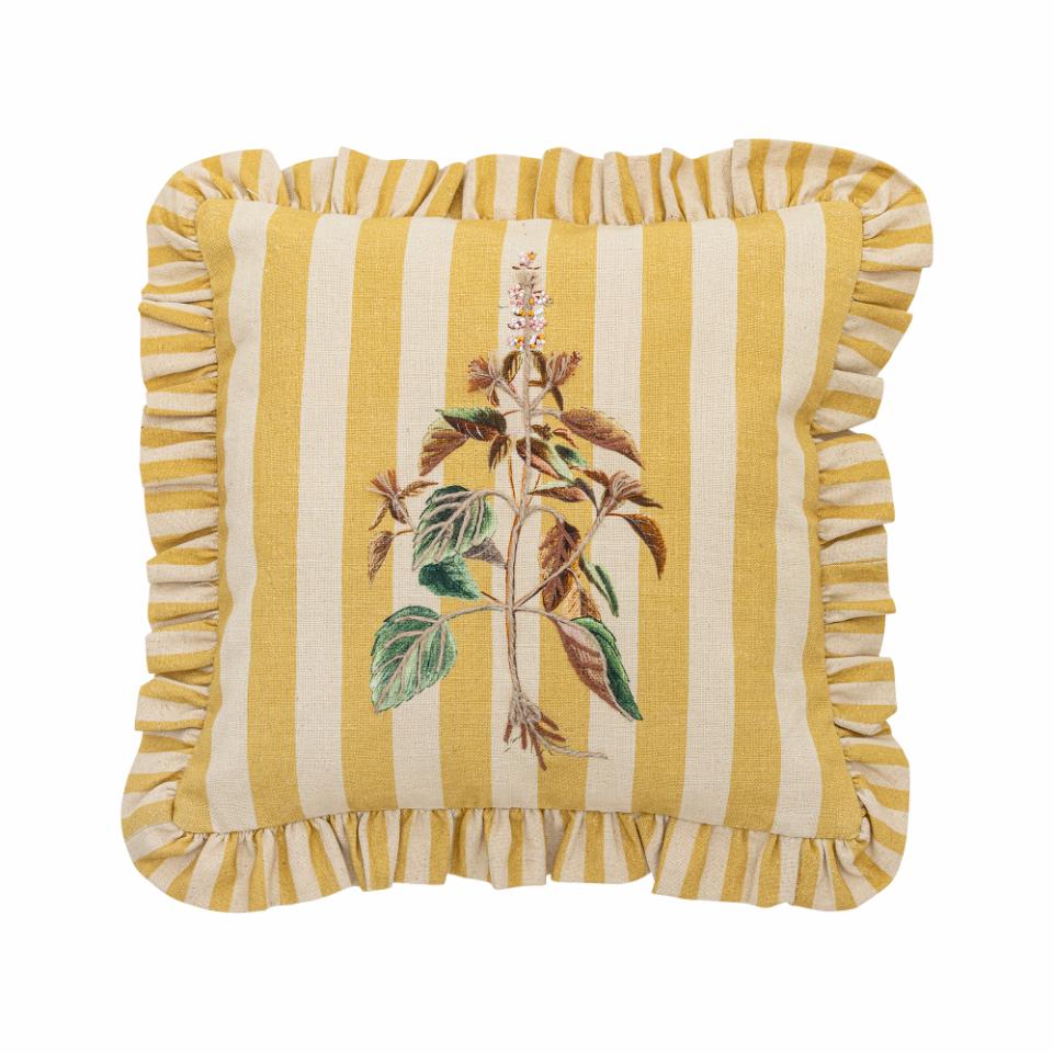 Camila Cushion, Yellow, Cotton
