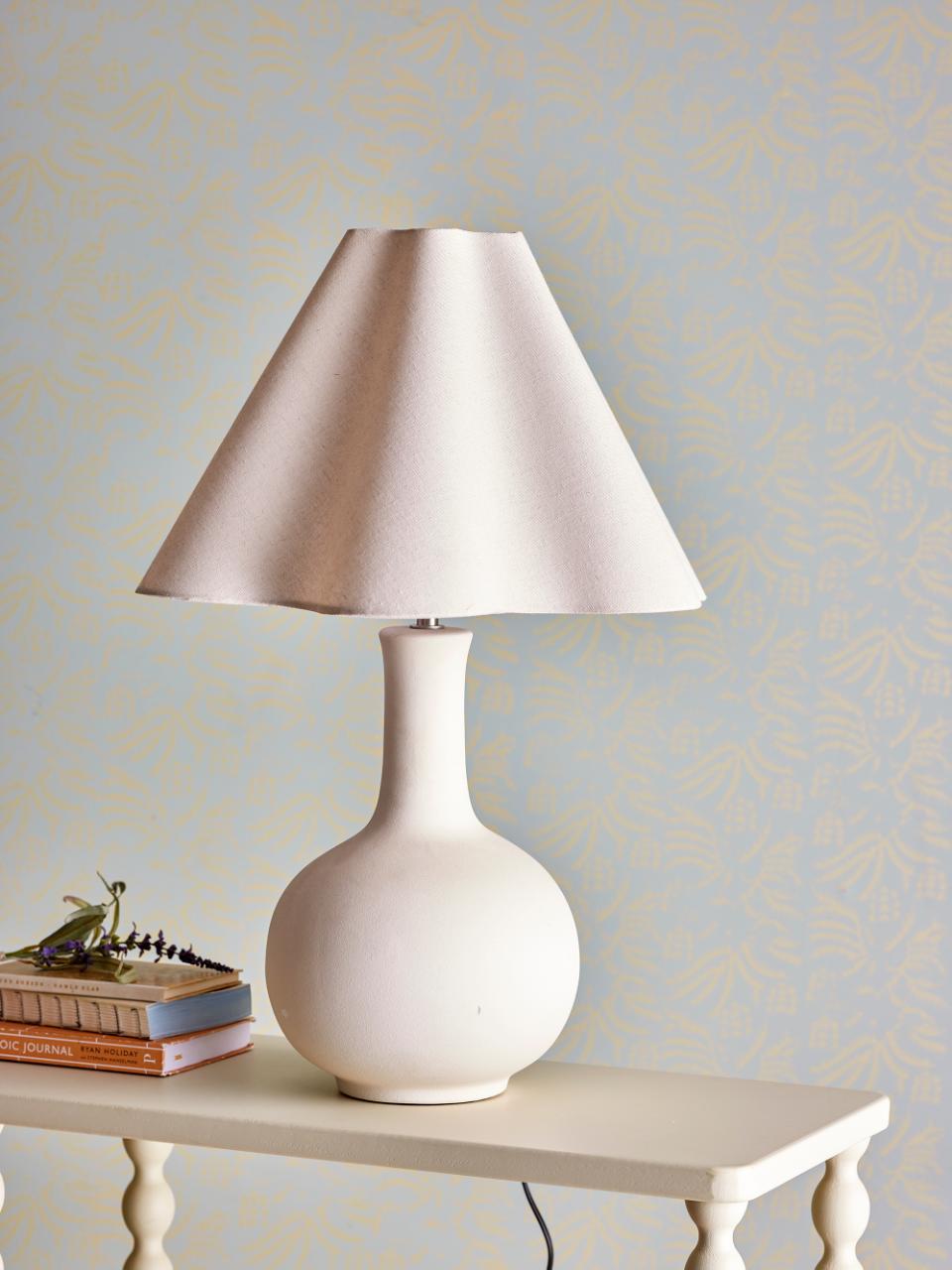 Heide Table lamp, White, Stoneware