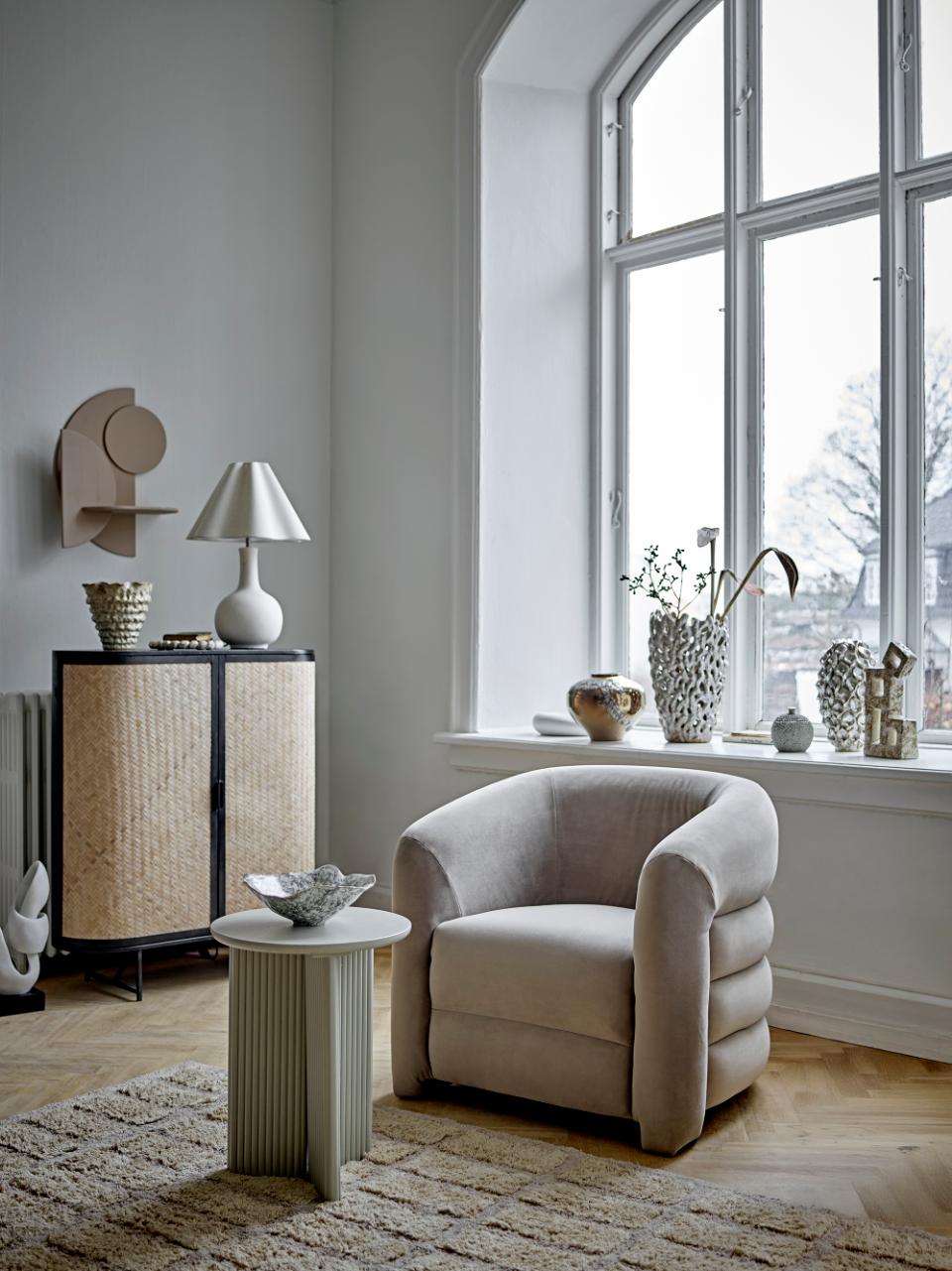Heide Table lamp, White, Stoneware
