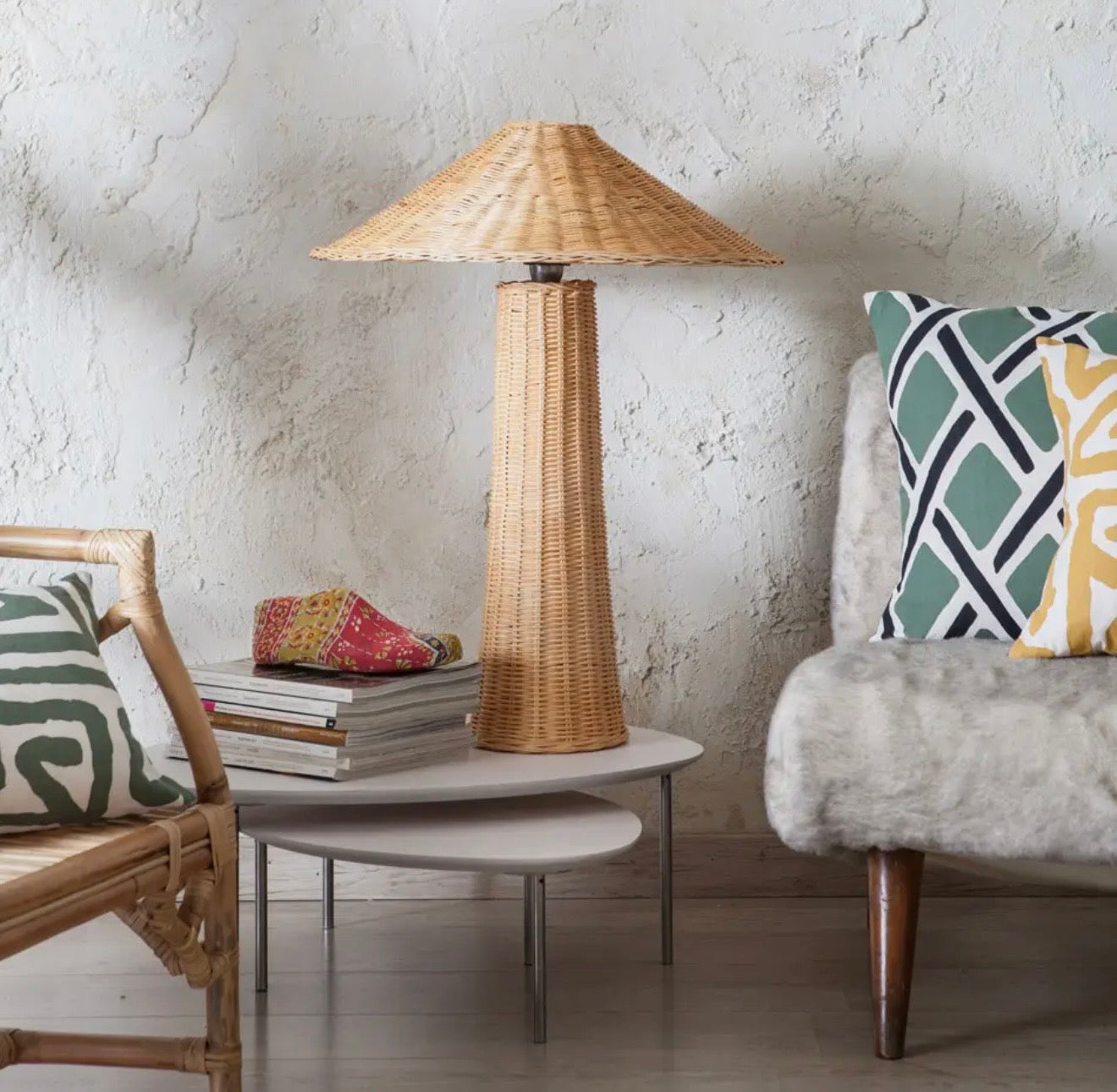 Rattan Table Light