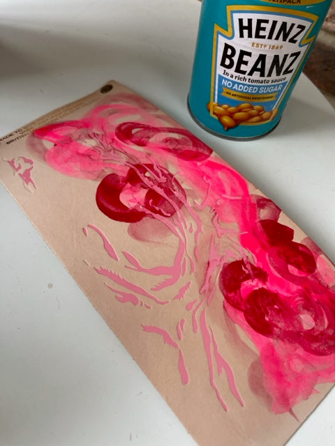 Ark Design Leather Pot Cover - Abstract Pink