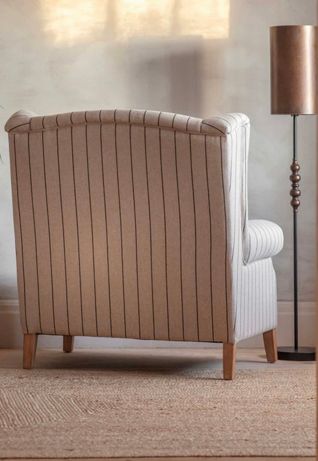 St Francis Striped Loveseat
