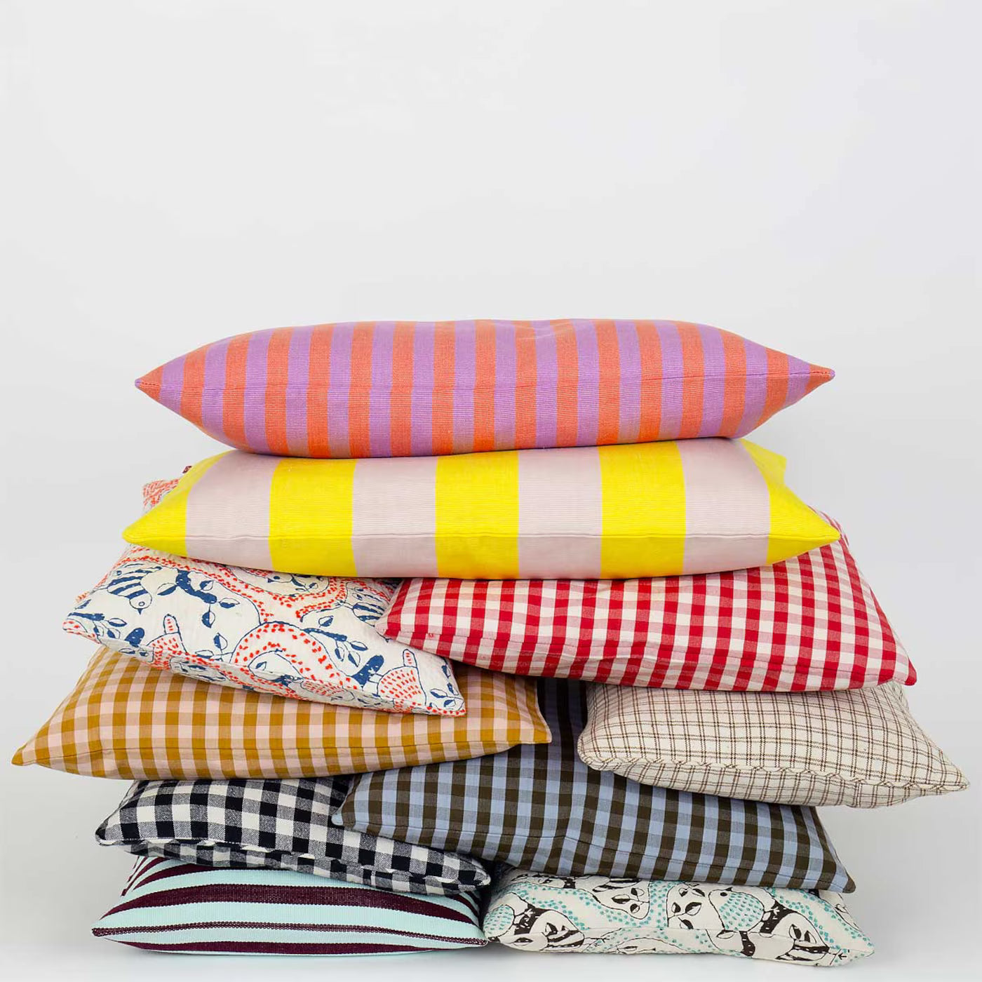 CARLA Cushion 30 x 50 Yellow & Light Pink
