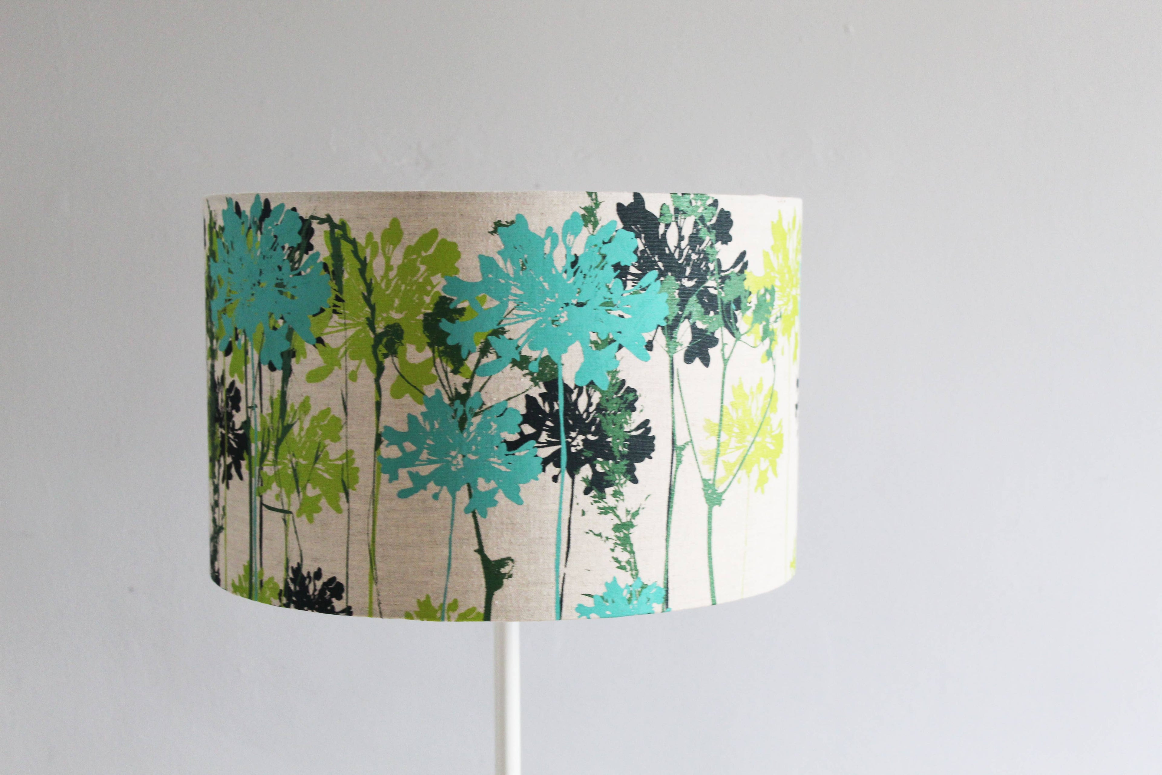 Wild Flower Hedgerow Lampshade - Greens