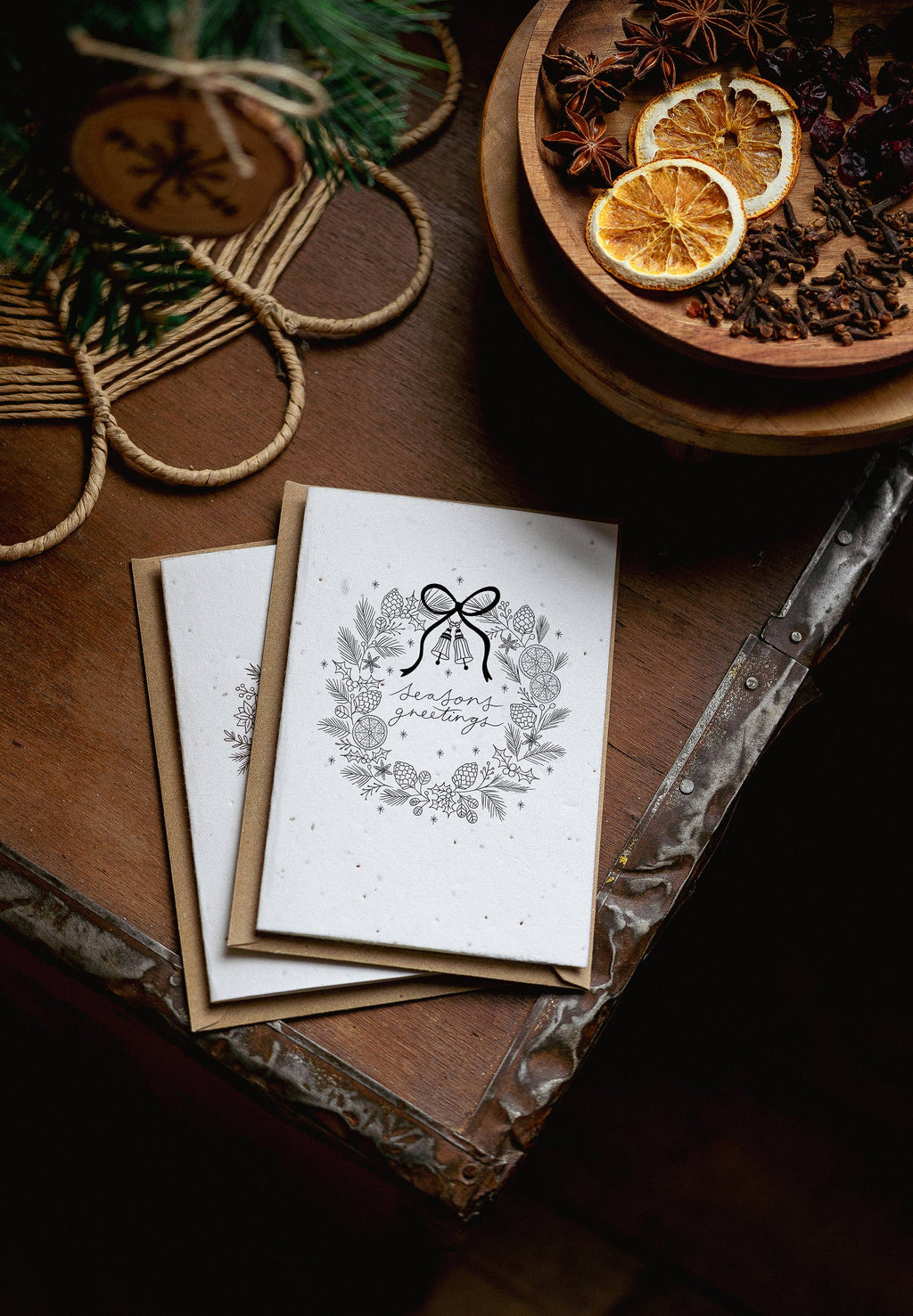 Pack of 4 Mini Christmas Plantable Seed Cards