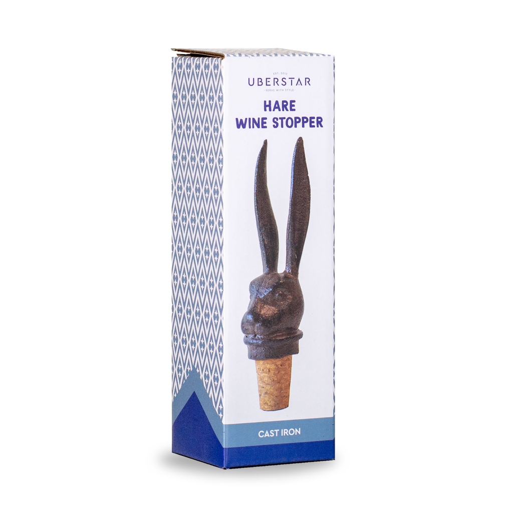 Hare Cast Iron Wine Bottle Stopper