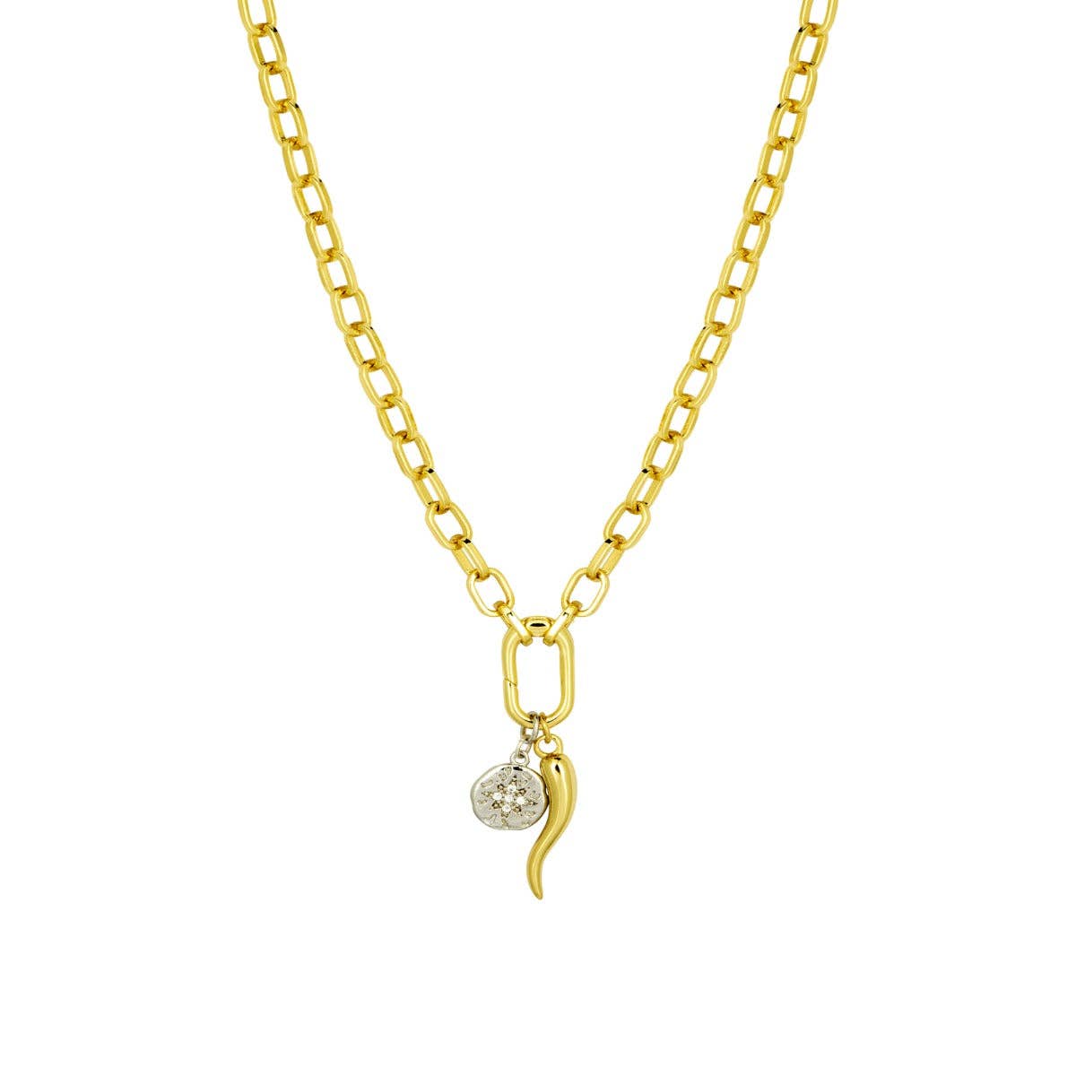 Gold Bardot Chain Necklace: Short – 16"