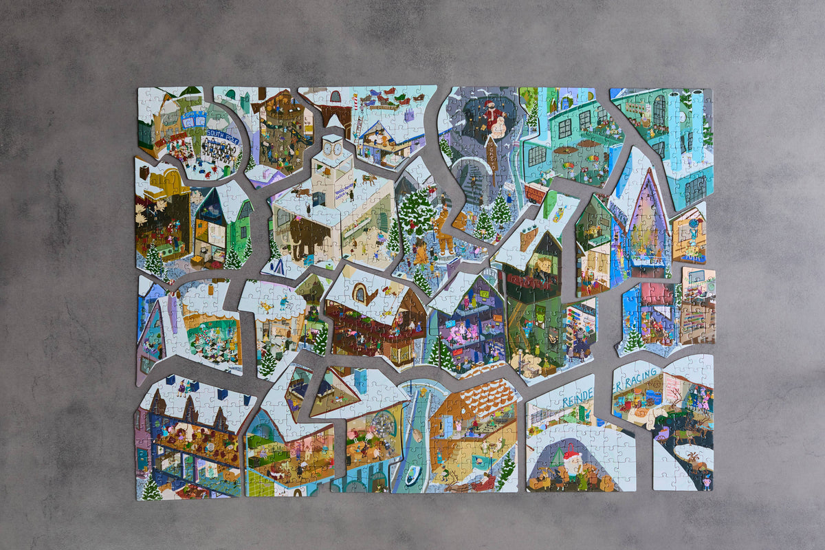 Jigsaw Advent Calendar Elf Town Calendar
