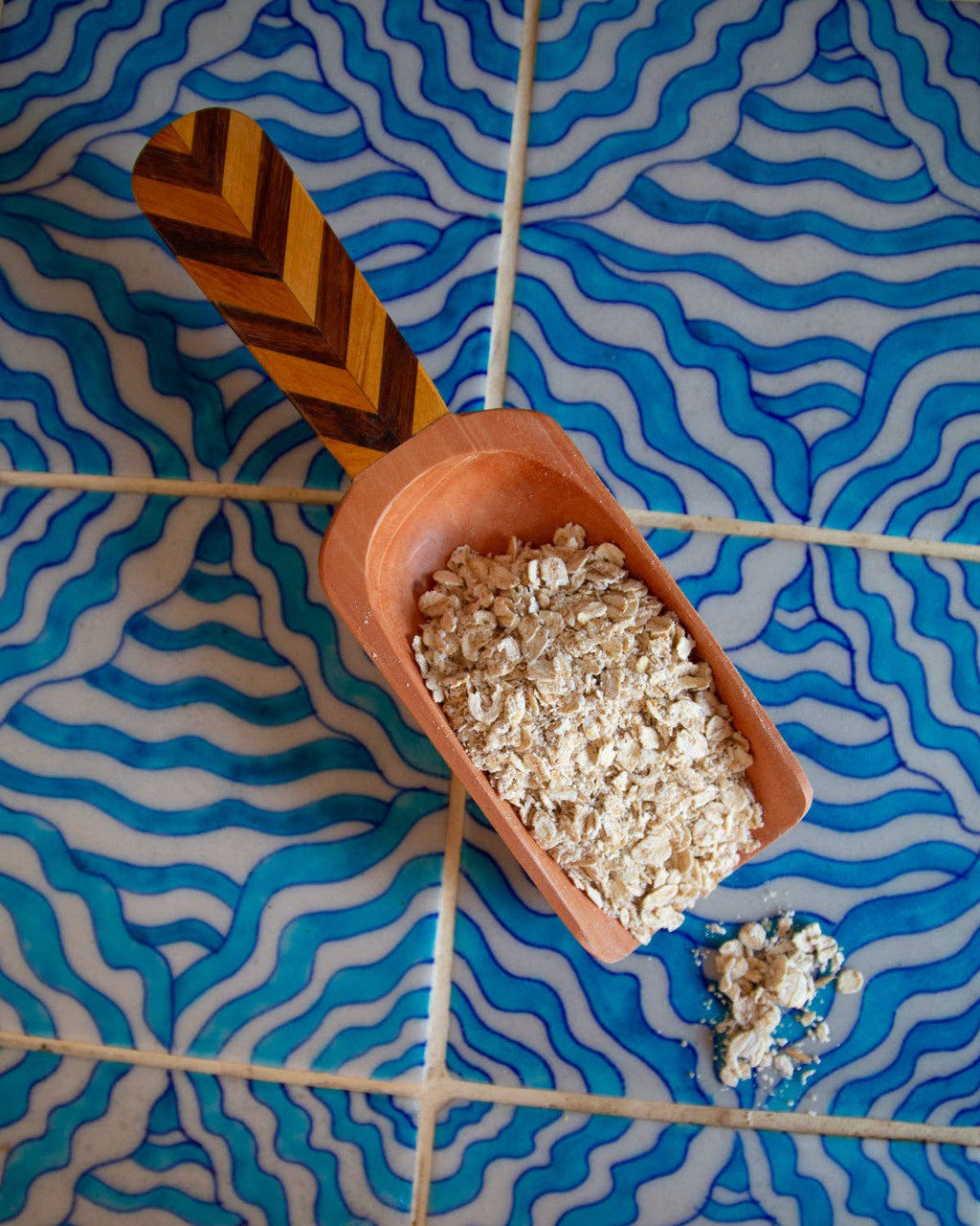 Indian Mosaic Wooden Scoop