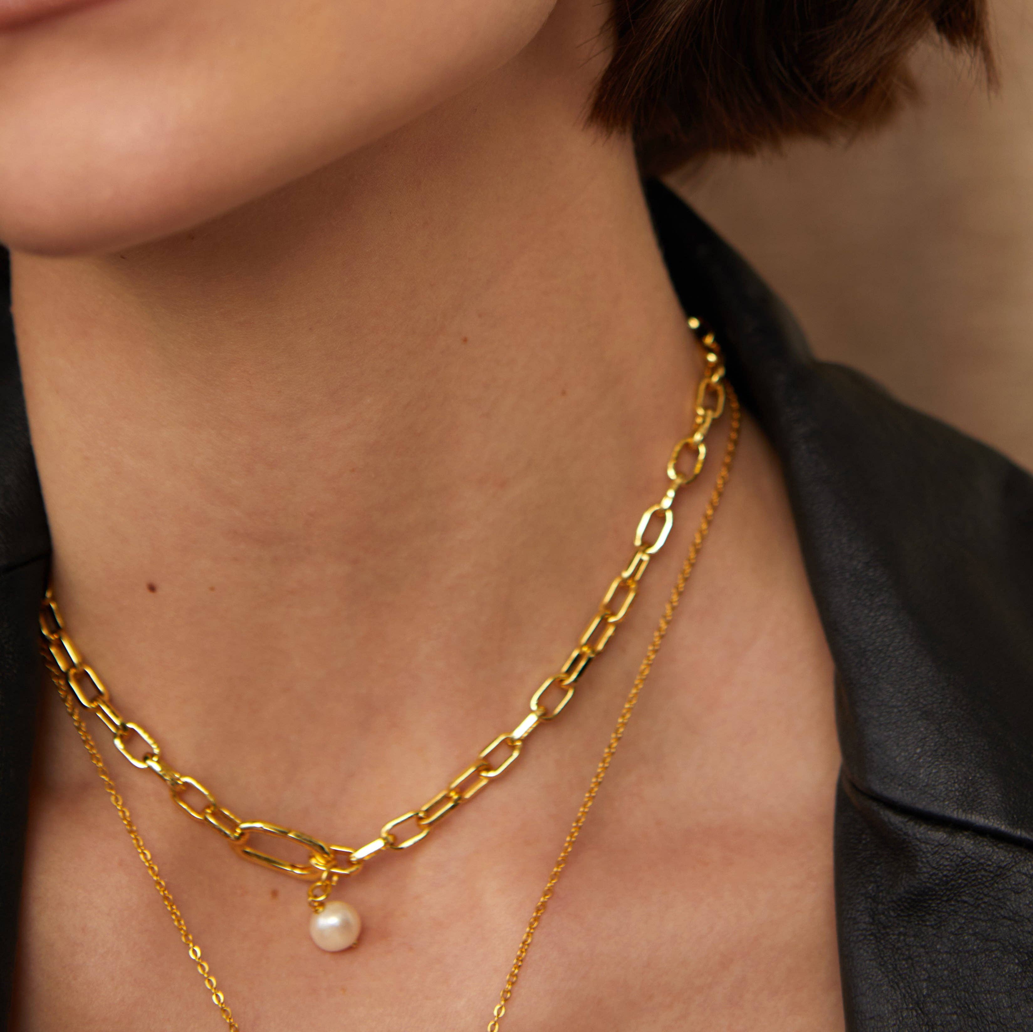 Gold Bardot Chain Necklace: Long – 32"