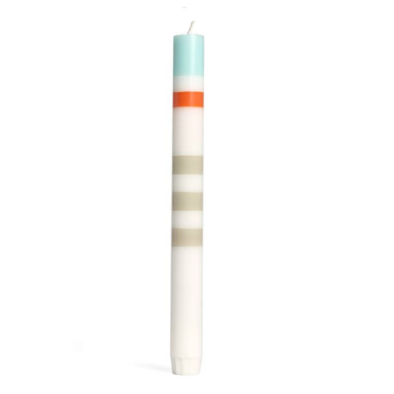Snowman greeting candle