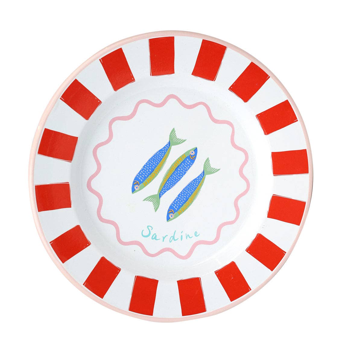 Bon Appetit Fish Enamel Plate
