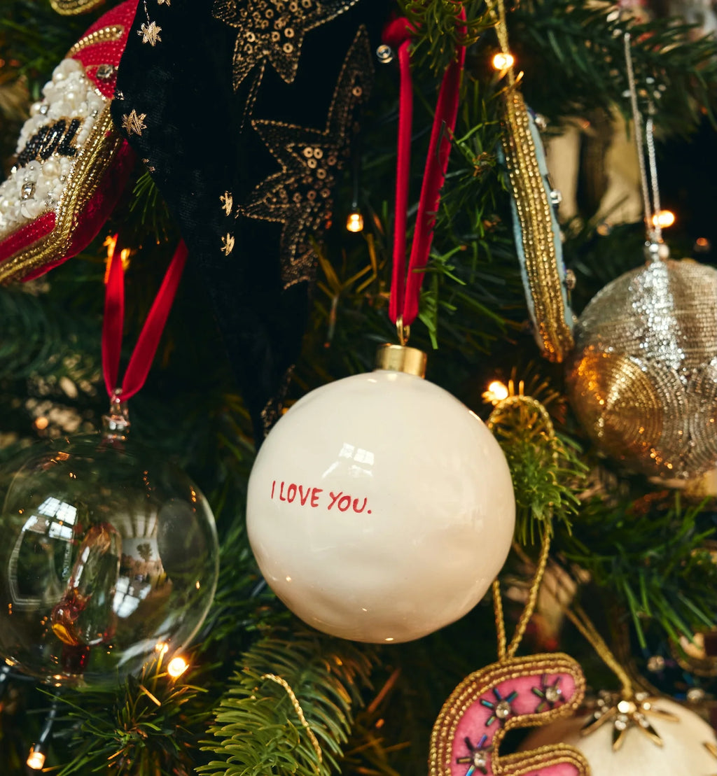 I love you bauble by anna+nina