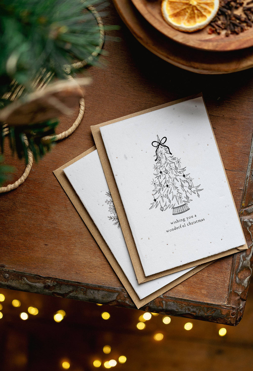 Pack of 4 Mini Christmas Plantable Seed Cards