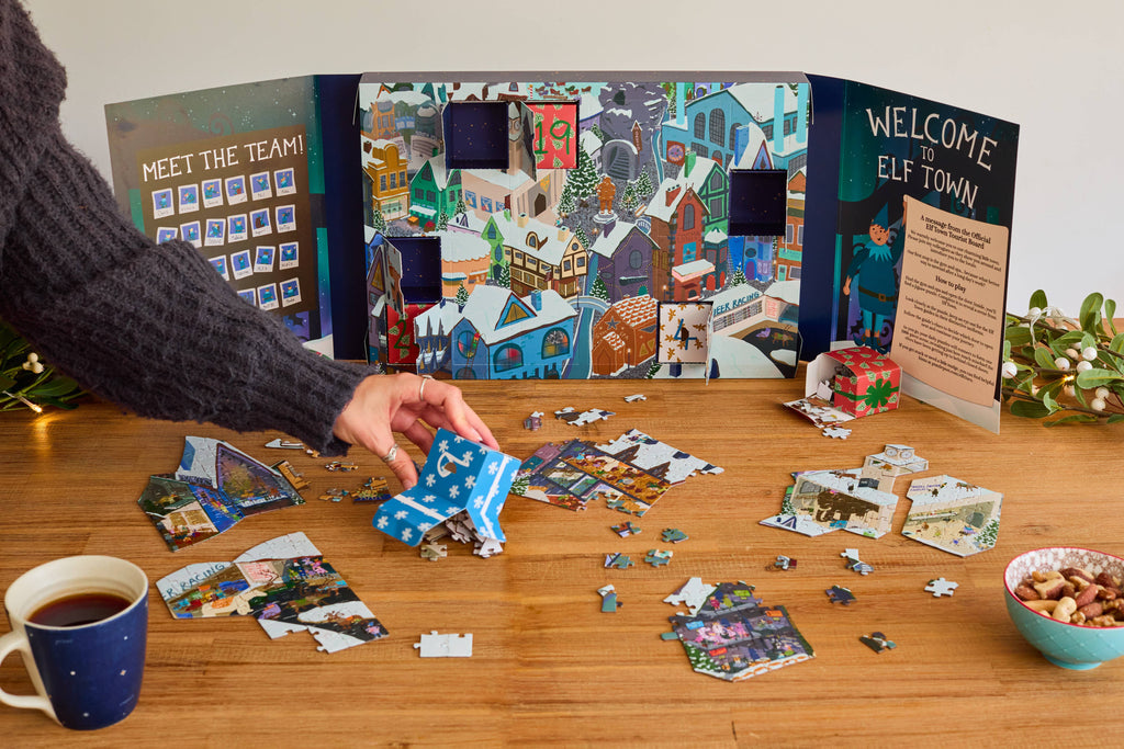 Jigsaw Advent Calendar Elf Town Calendar