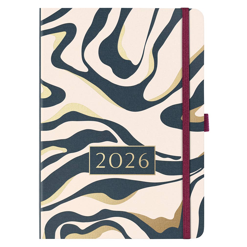 2026 Busy Life Diary | Weekly Planner | Charcoal Marble