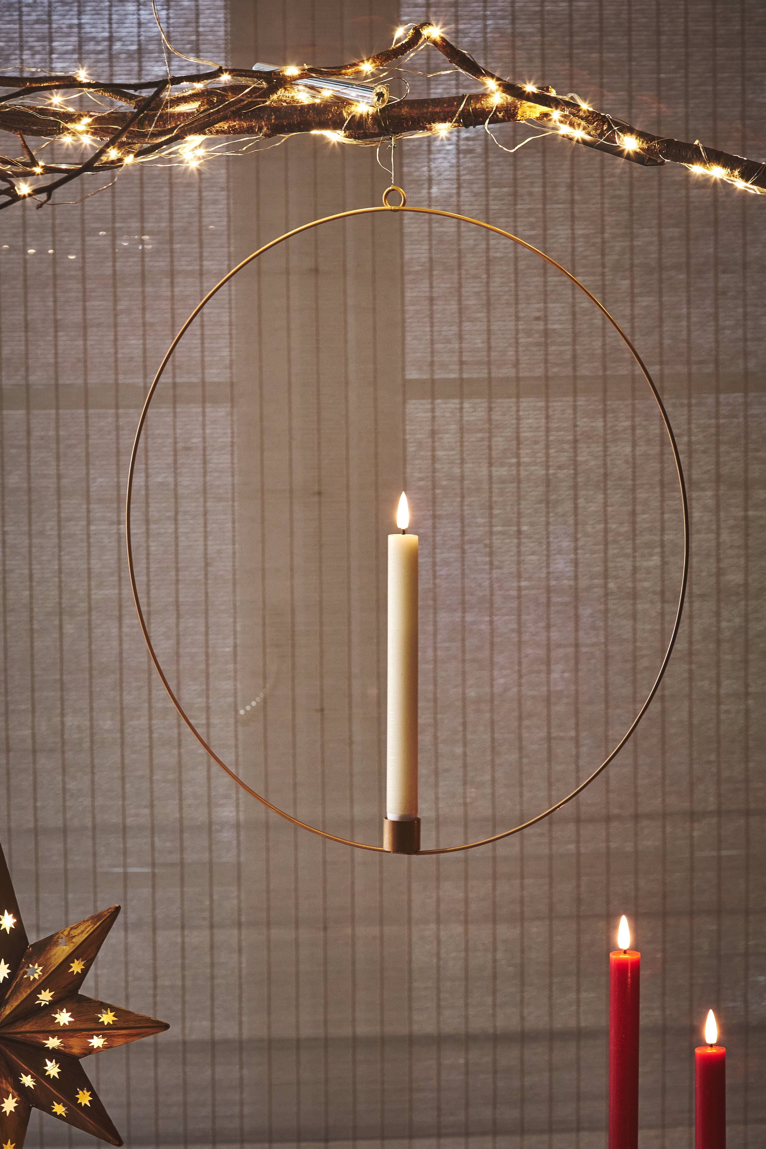 Large Gold Candle Ring