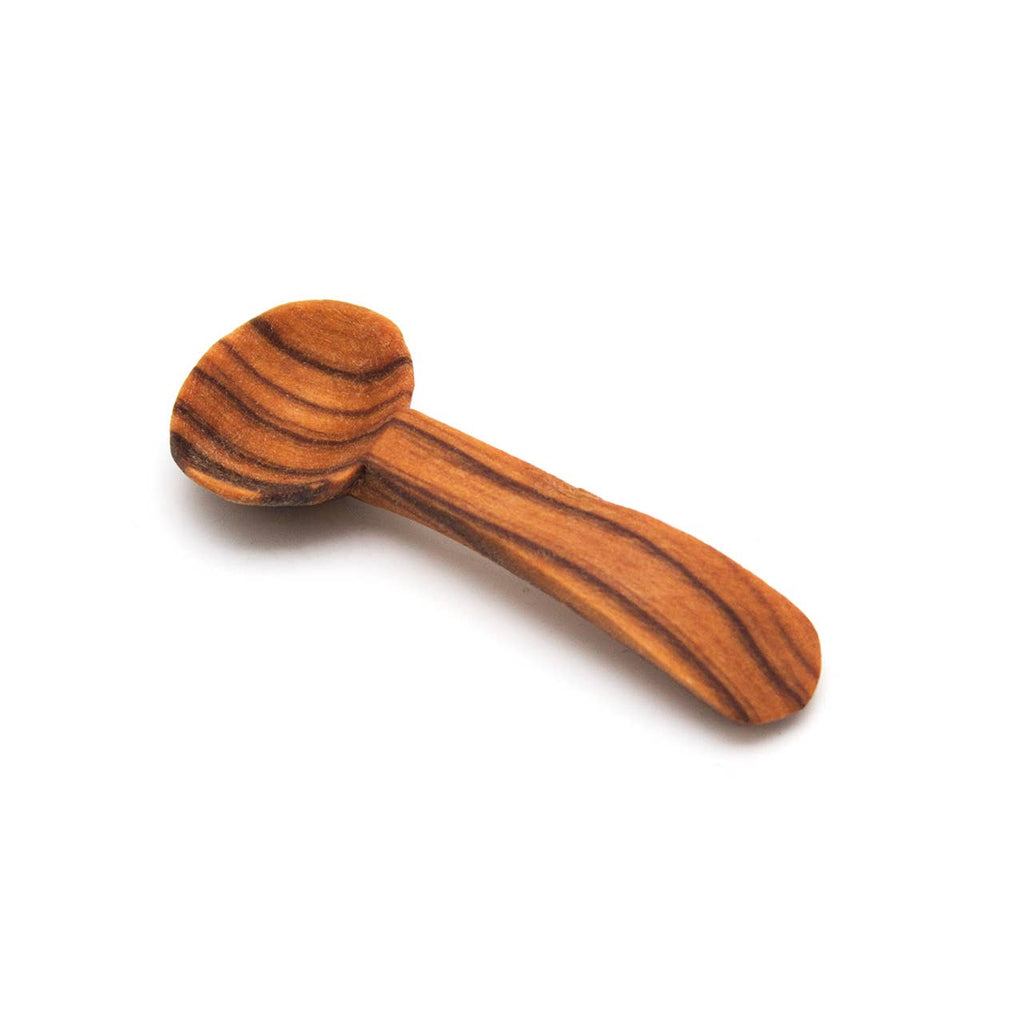 Tiny Salt Spoon: African Blackwood