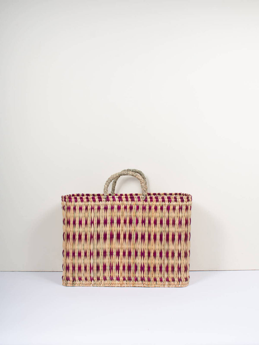 Woven Reed Basket, Violet