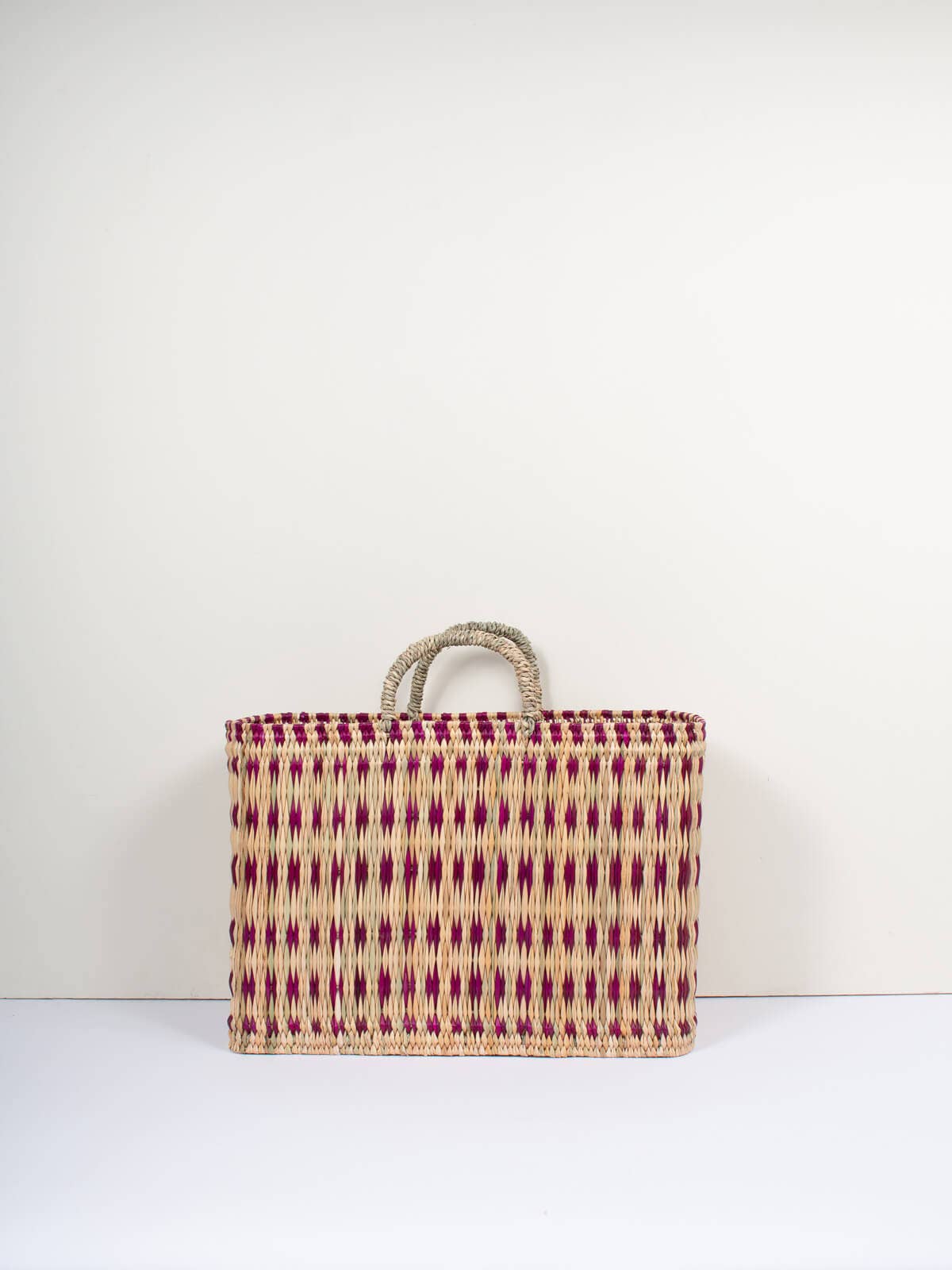Woven Reed Basket, Violet