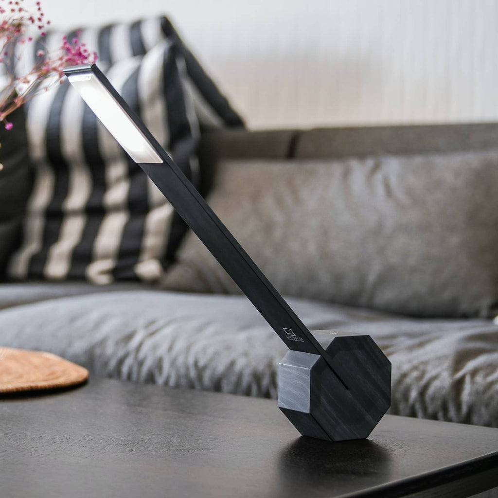 Octagon One Portable Desk Light: Maple