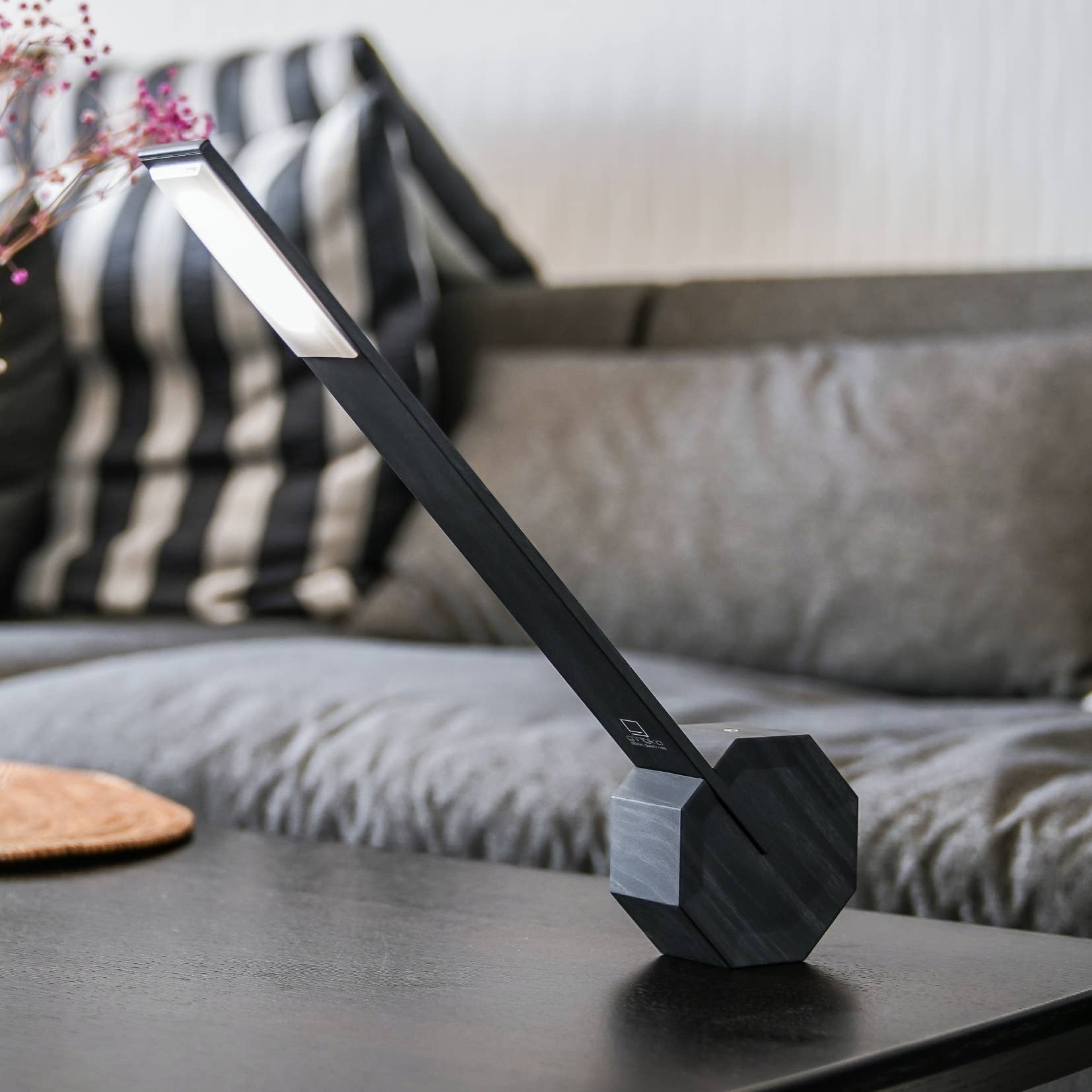 Octagon One Portable Desk Light: Maple