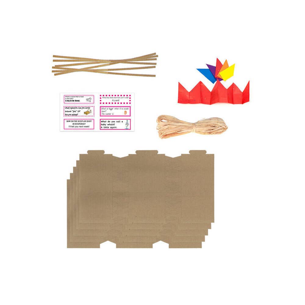 Kraft Brown Christmas Cracker Making Kit (6) - All Occasions