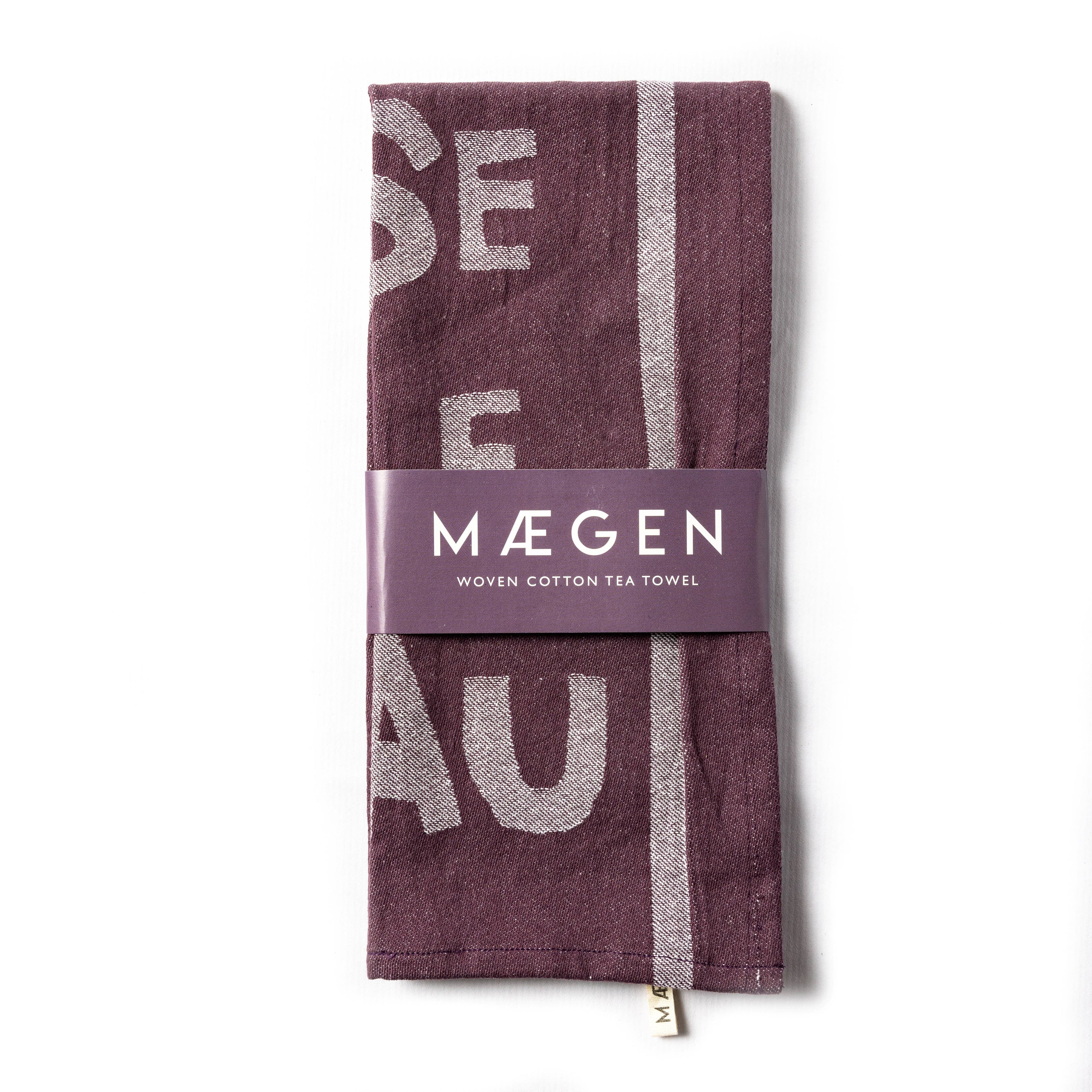 Maegen Tea Towel - Aubergine - C'est la cerise sur le gateau