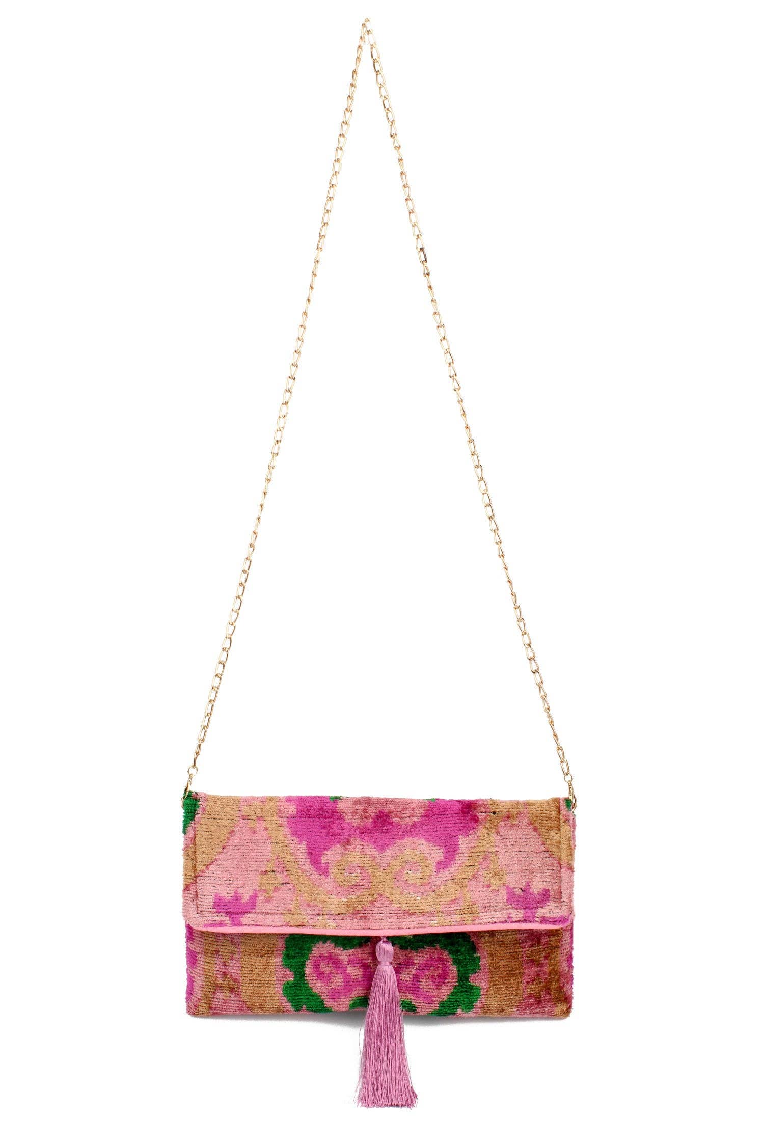 PINK SWIRL LEYLA CLUTCH/CROSSBODY HANDBAG
