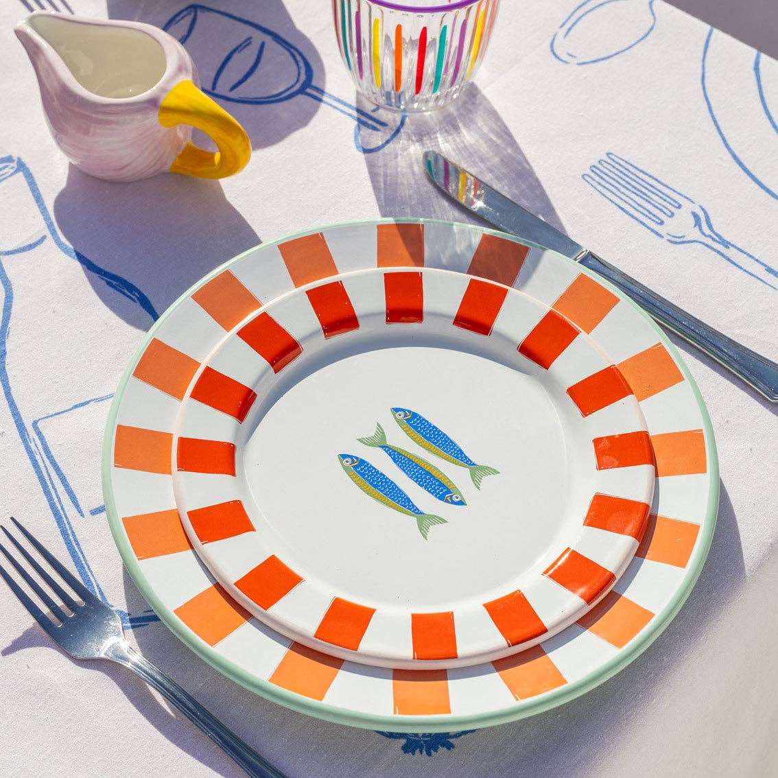 Bon Appetit Olive Enamel Plate