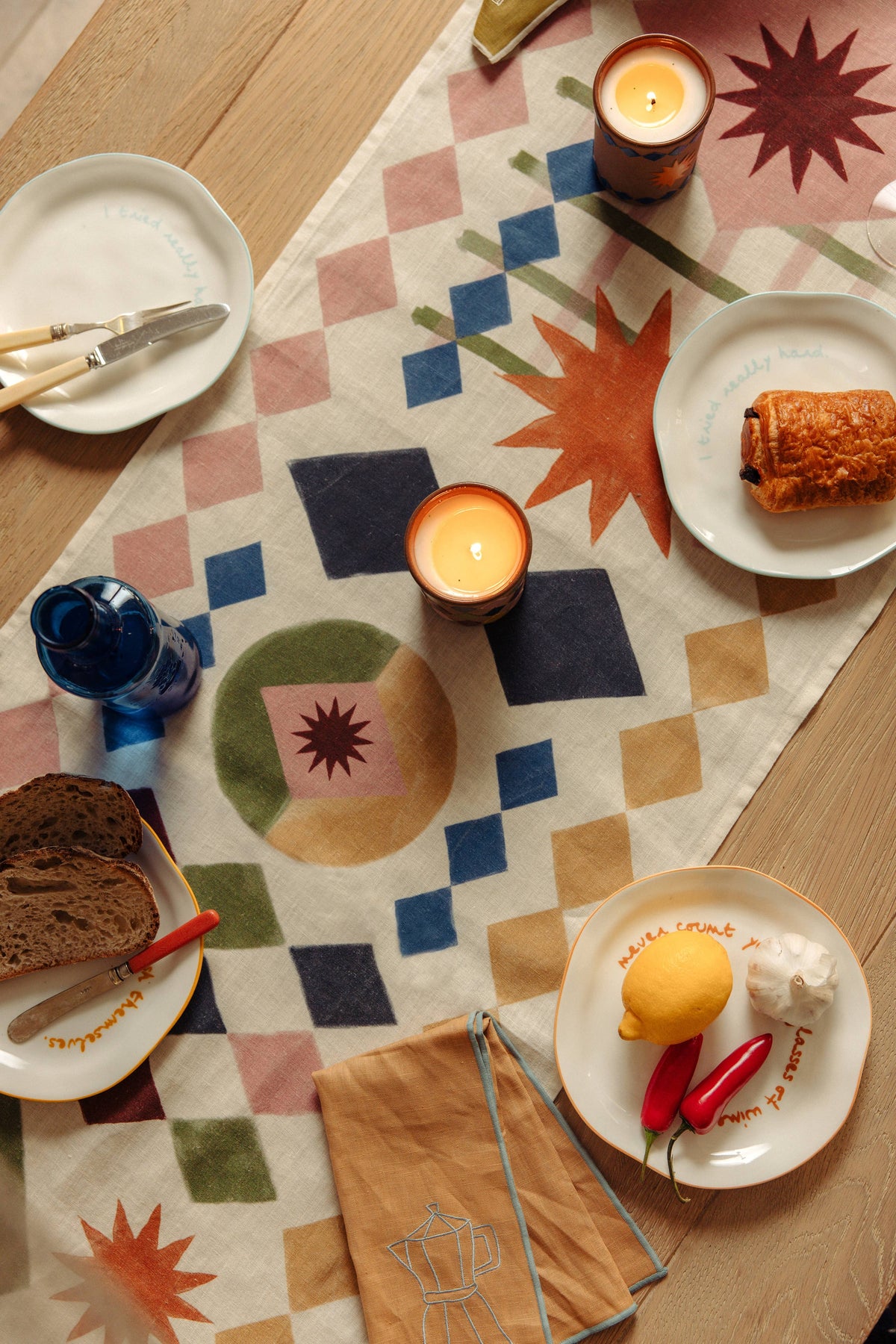 NEW! Statement Plate - 'Cook For Me In Italian.'