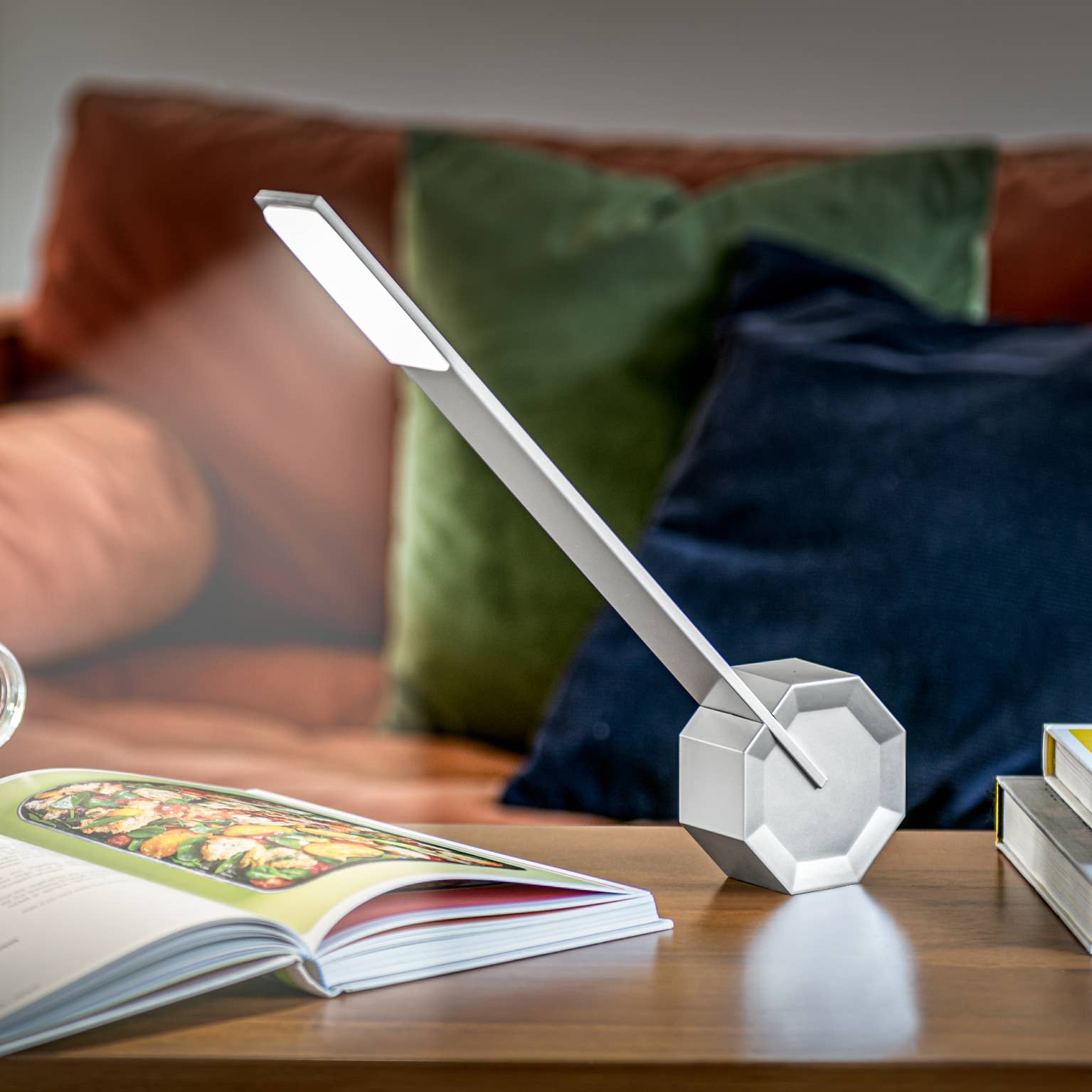 Octagon One Portable Desk Light: Maple