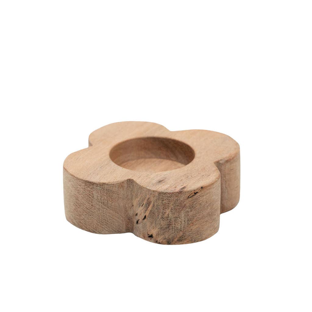 Mende, Small Wooden Tea Light Holder