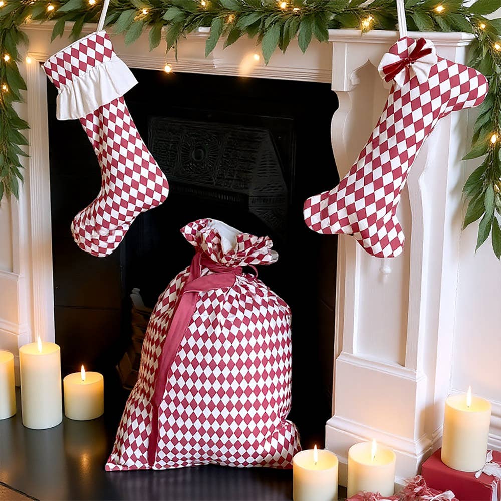 Harlequin Dog Stocking