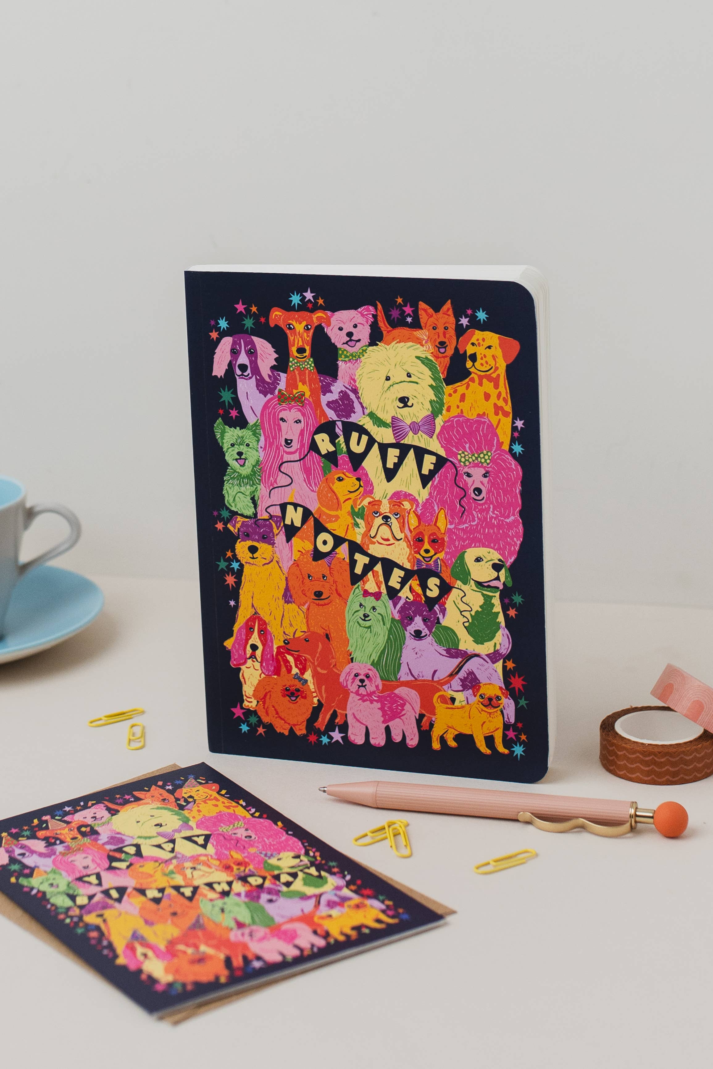 Dogs Notebook - retro illustrated notebook