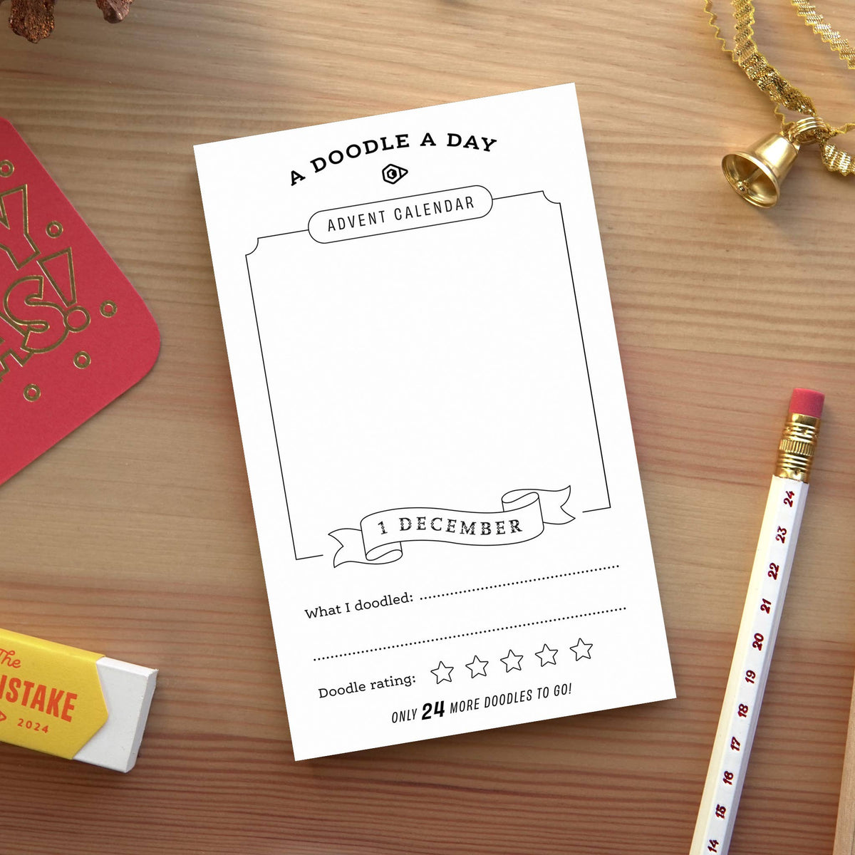 A Doodle A Day Advent Calendar Creative Christmas Notepad
