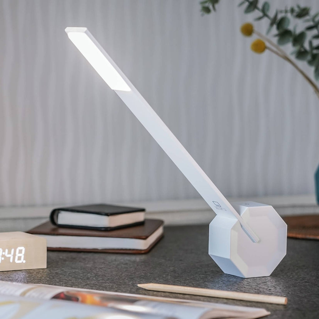 Octagon One Portable Desk Light: Maple