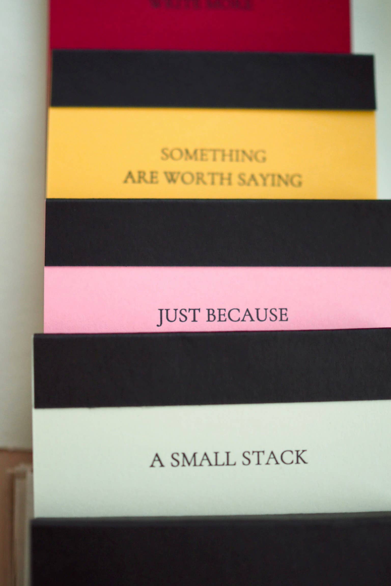 Write more notepad - letterpress printed